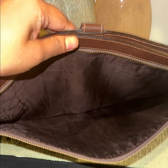 Mark cross vintage monogram canvas Leather Men's portfolio Bag - Picture 16 of 16